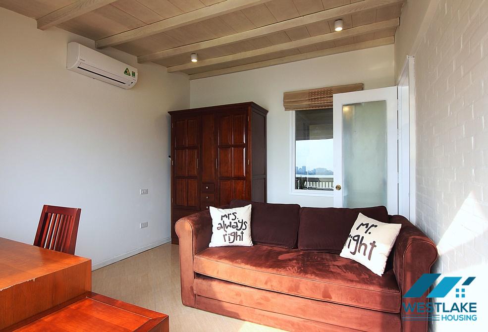A lake side 2 bedroom apartment for rent in Vu Mien, Tay Ho