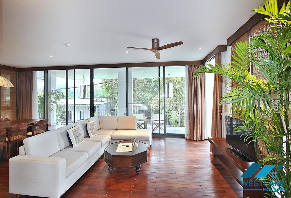 Gorgeous 3 bedrooms apartment with beautiful lake view in Tay Ho, Ha Noi