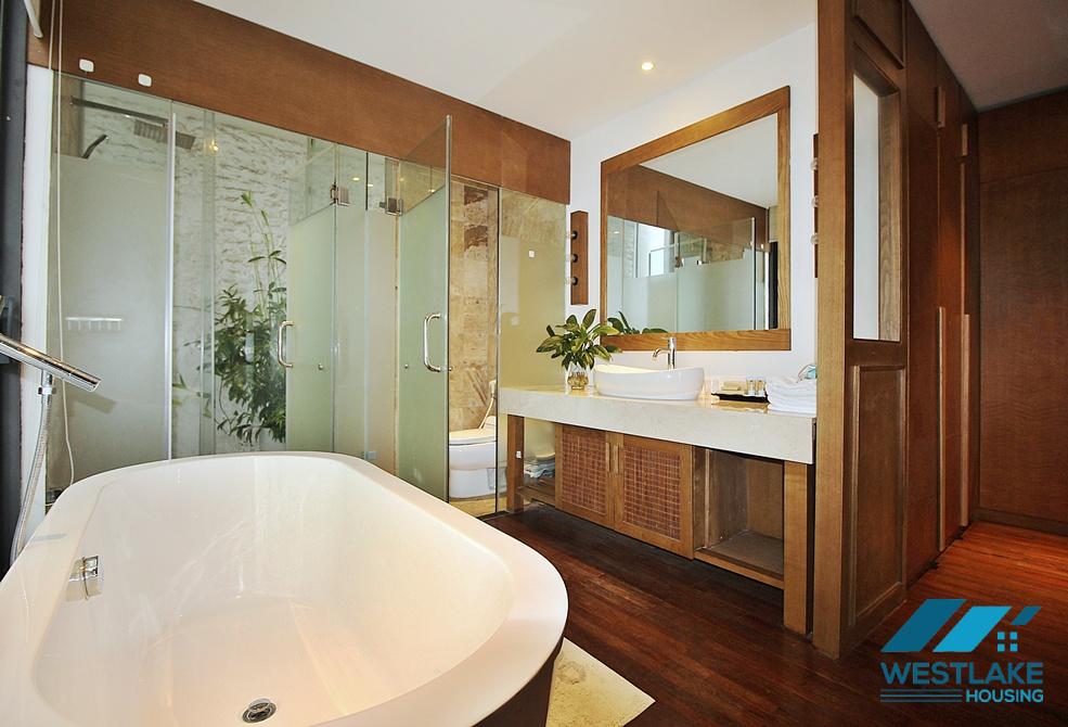 High quality 04 bedrooms apartment for rent in Xom Chua area, Tay Ho, Hanoi