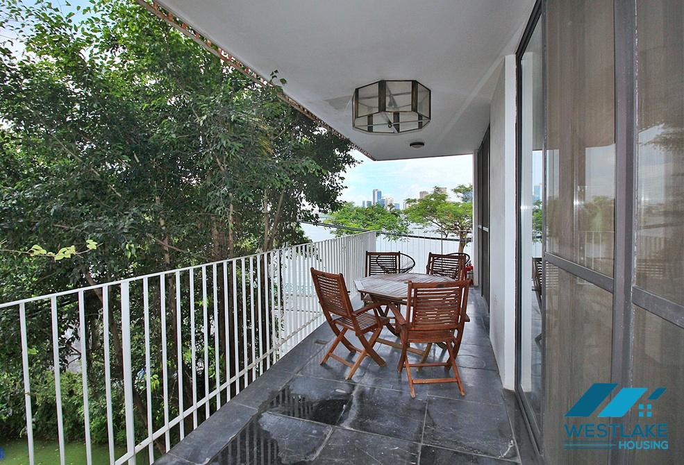 High quality 04 bedrooms apartment for rent in Xom Chua area, Tay Ho, Hanoi