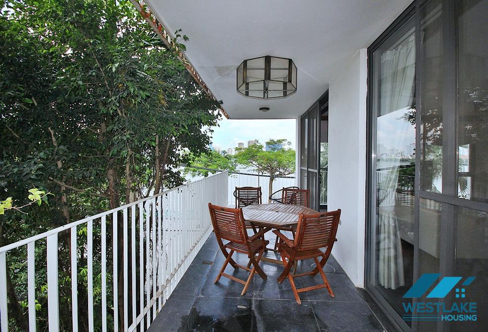 High quality 04 bedrooms apartment for rent in Xom Chua area, Tay Ho, Hanoi