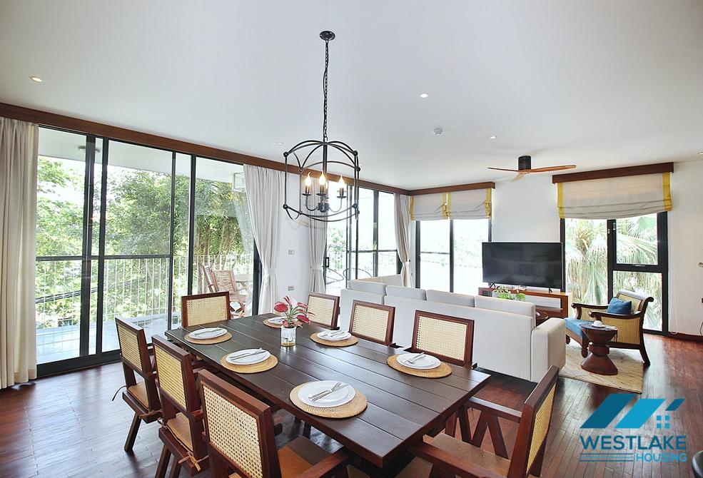 High quality 04 bedrooms apartment for rent in Xom Chua area, Tay Ho, Hanoi