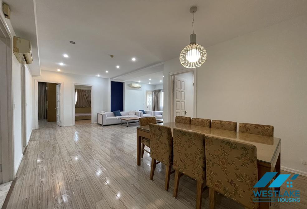 High floor apartment fully furnished new modern four bedrooms for rent E4 ciputra