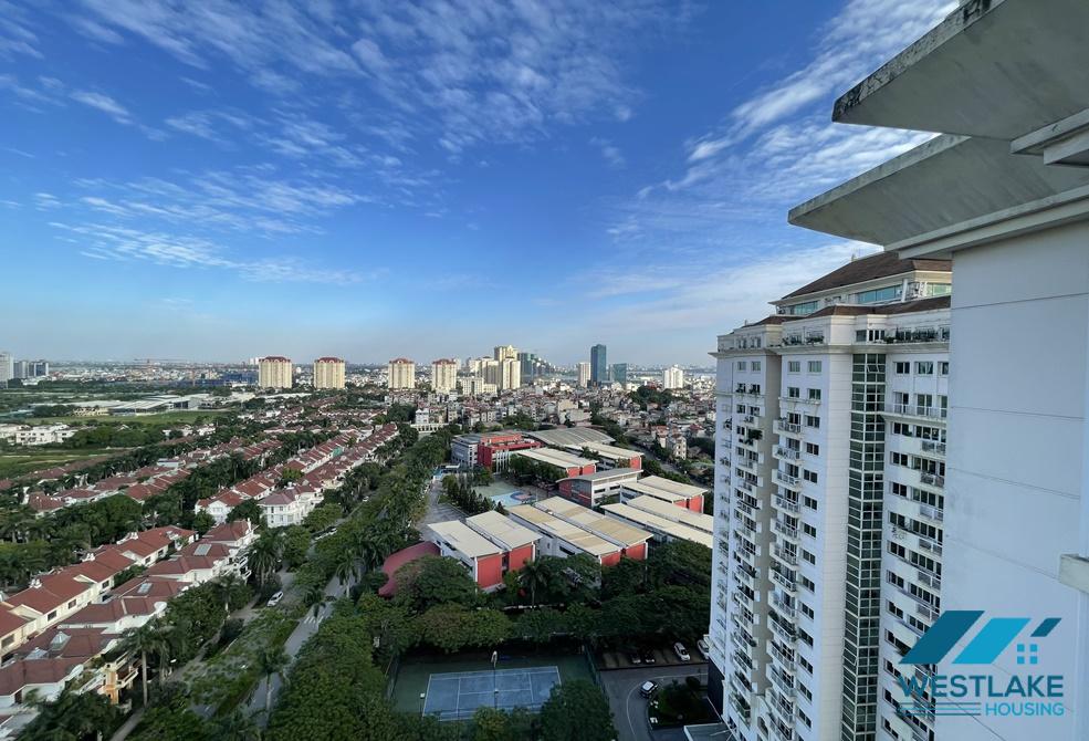 High floor apartment fully furnished new modern four bedrooms for rent E4 ciputra