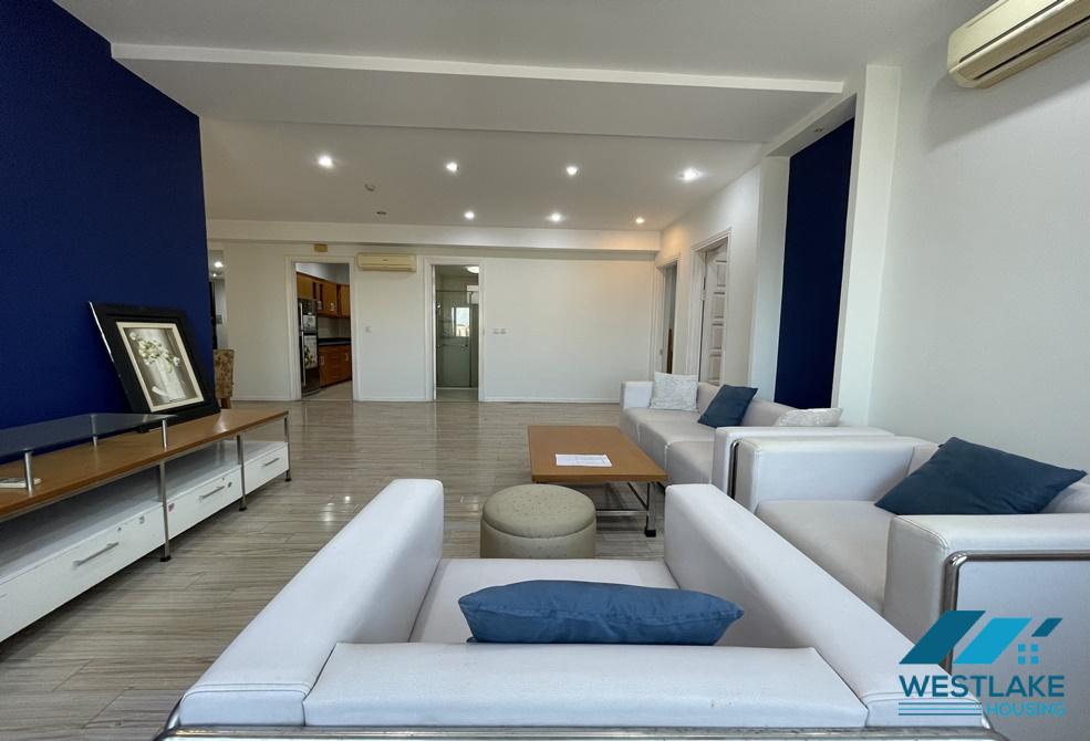High floor apartment fully furnished new modern four bedrooms for rent E4 ciputra