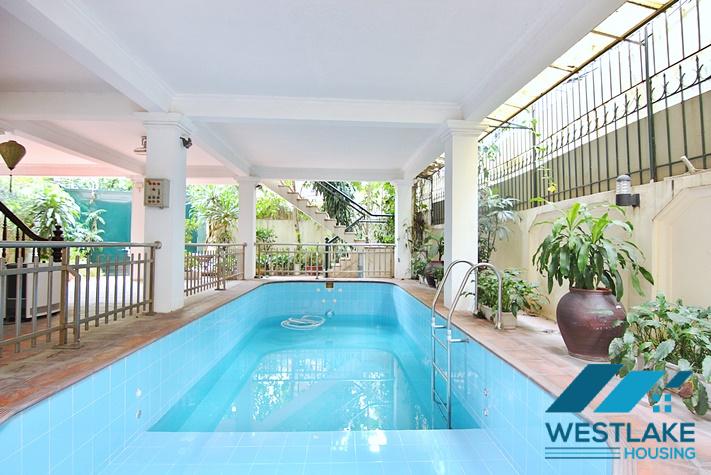 Cho Thuê Nhà 5 Phòng Ngủ Rộng Đẹp Có Hồ Bơi Tại Phố Tô Ngọc Vân, Tây Hồ, Hà Nội