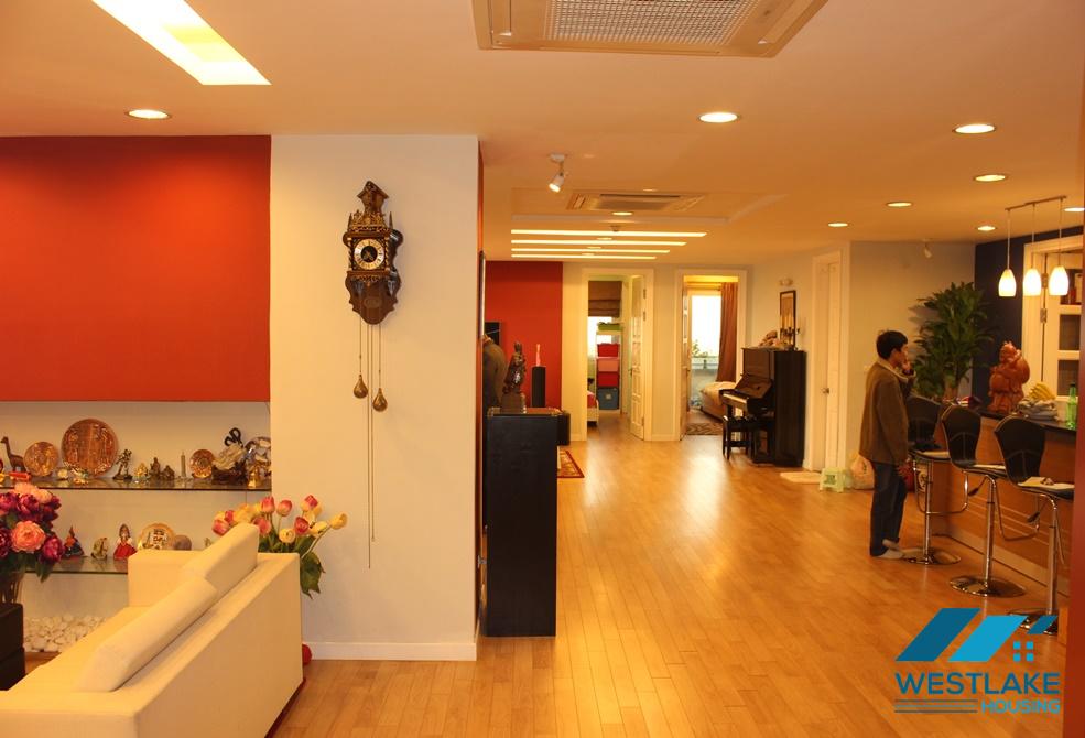 Large size apartment for rent in Ciputra, Tay Ho ward, Hanoi
