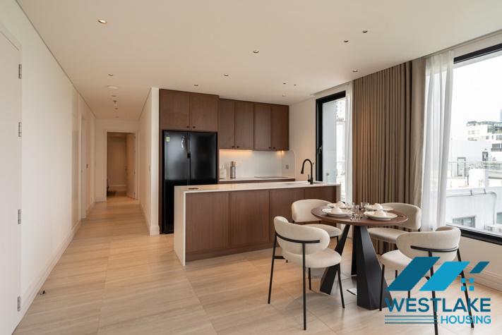 Large balcony 02 bedrooms apartment with beautiful lake view for rent in Tay Ho, Ha Noi