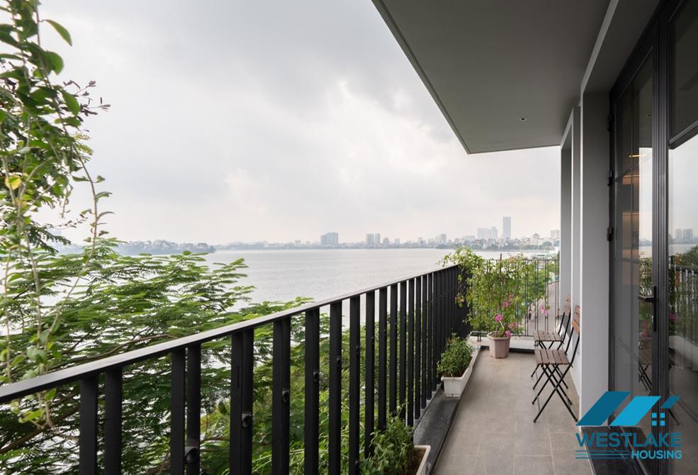 Luxurious 04-bedroom apartment with beautiful West lake view for rent in Tay Ho, Ha Noi