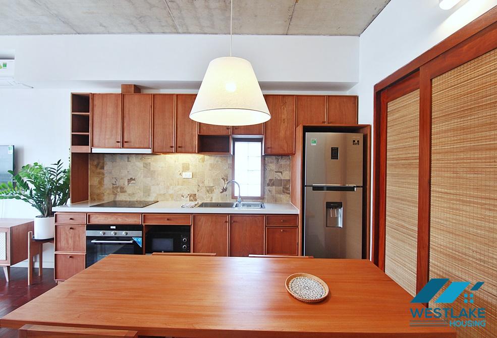 A new duplex 2 bedroom apartment for rent in Yen Phu, Tay Ho
