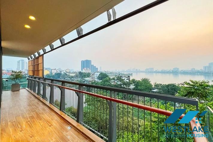 Cho Thuê Căn Hộ 3 Phòng Ngủ Mới Đẹp Hiện Đại, Ban Công Rộng, View Hồ Thoáng Mát Tại Âu Cơ, Tây Hồ, Hà Nội