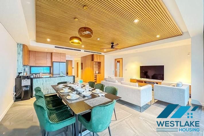 Cho Thuê Căn Hộ 3 Phòng Ngủ Mới Đẹp Hiện Đại, Ban Công Rộng, View Hồ Thoáng Mát Tại Âu Cơ, Tây Hồ, Hà Nội