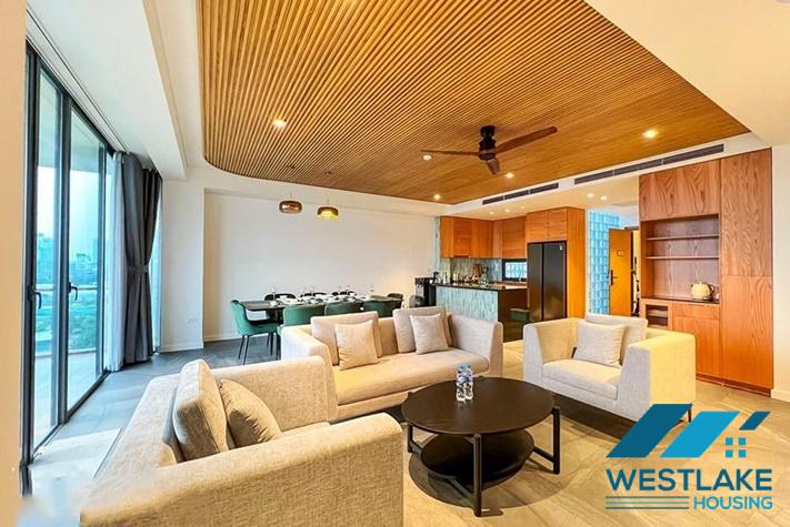 Cho Thuê Căn Hộ 3 Phòng Ngủ Mới Đẹp Hiện Đại, Ban Công Rộng, View Hồ Thoáng Mát Tại Âu Cơ, Tây Hồ, Hà Nội