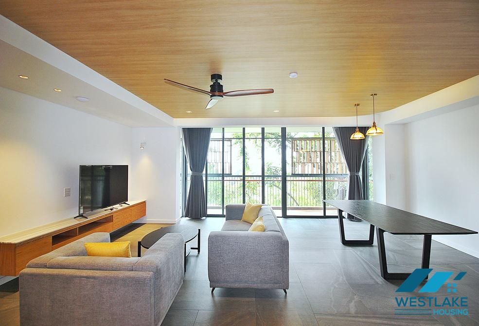 Căn Hộ 3 Phòng Ngủ Mới Đẹp Hiện Đại, Ban Công Rộng, View Hồ Thoáng Mát Cho Thuê Tại  Âu Cơ, Tây Hồ, Hà Nội