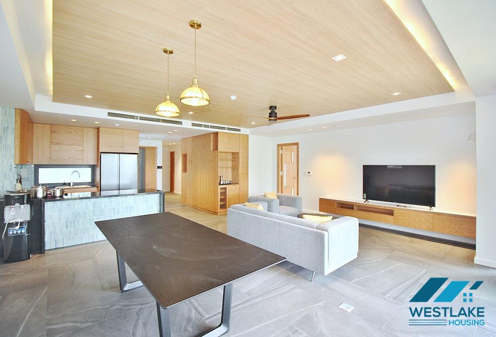 Căn Hộ 3 Phòng Ngủ Mới Đẹp Hiện Đại, Ban Công Rộng, View Hồ Thoáng Mát Cho Thuê Tại  Âu Cơ, Tây Hồ, Hà Nội
