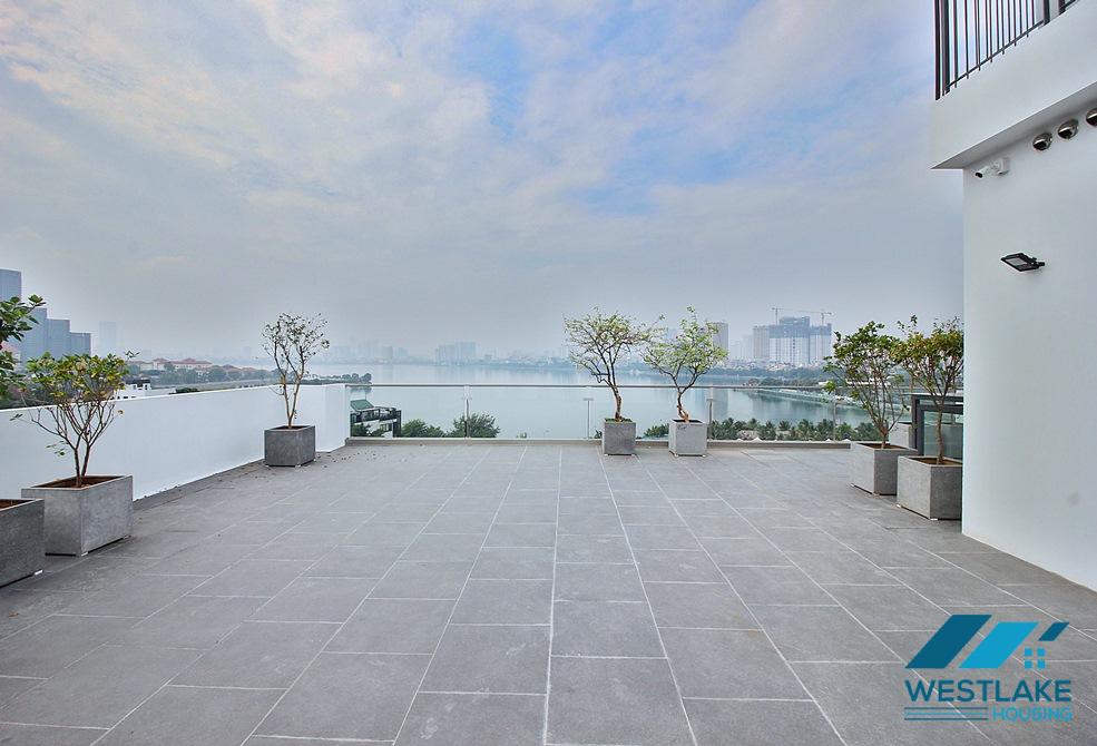 Căn Hộ 3 Phòng Ngủ Mới Đẹp Hiện Đại, Ban Công Rộng, View Hồ Thoáng Mát Cho Thuê Tại  Âu Cơ, Tây Hồ, Hà Nội