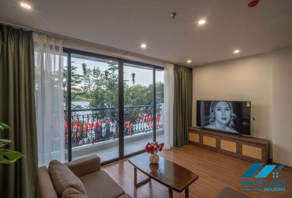 Lake view 02-bedroom apartment for rent on Vu Mien street, Tay Ho, Ha Noi