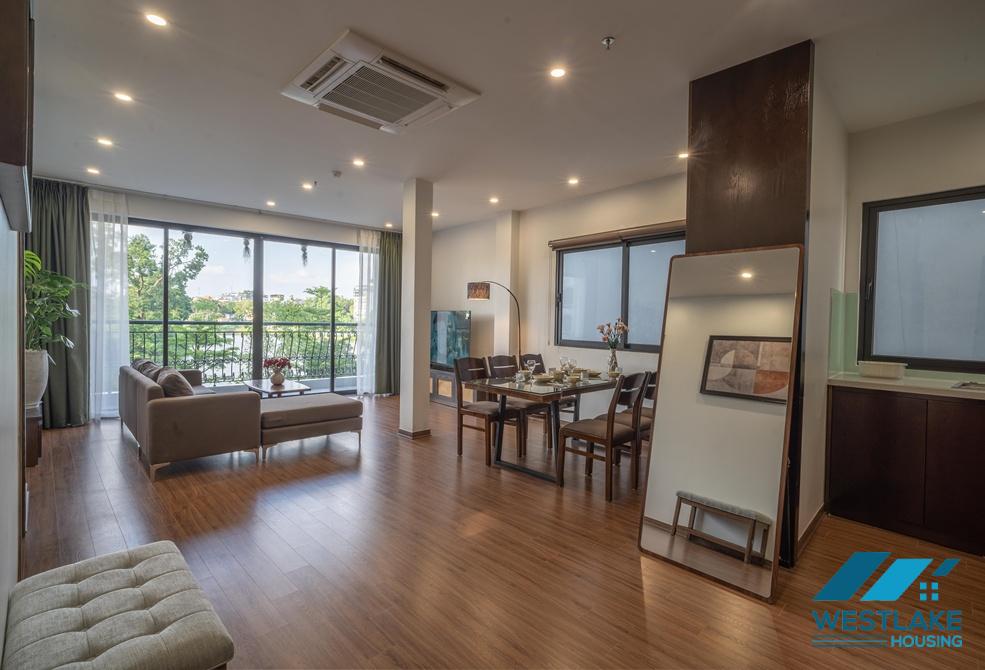 Green view 02 bedrooms apartment on Vu Mien street, Tay Ho, Ha Noi for rent