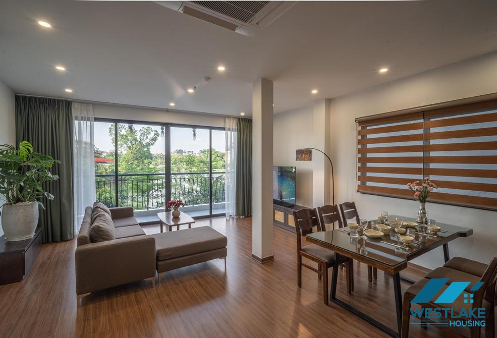 Green view 02 bedrooms apartment on Vu Mien street, Tay Ho, Ha Noi for rent
