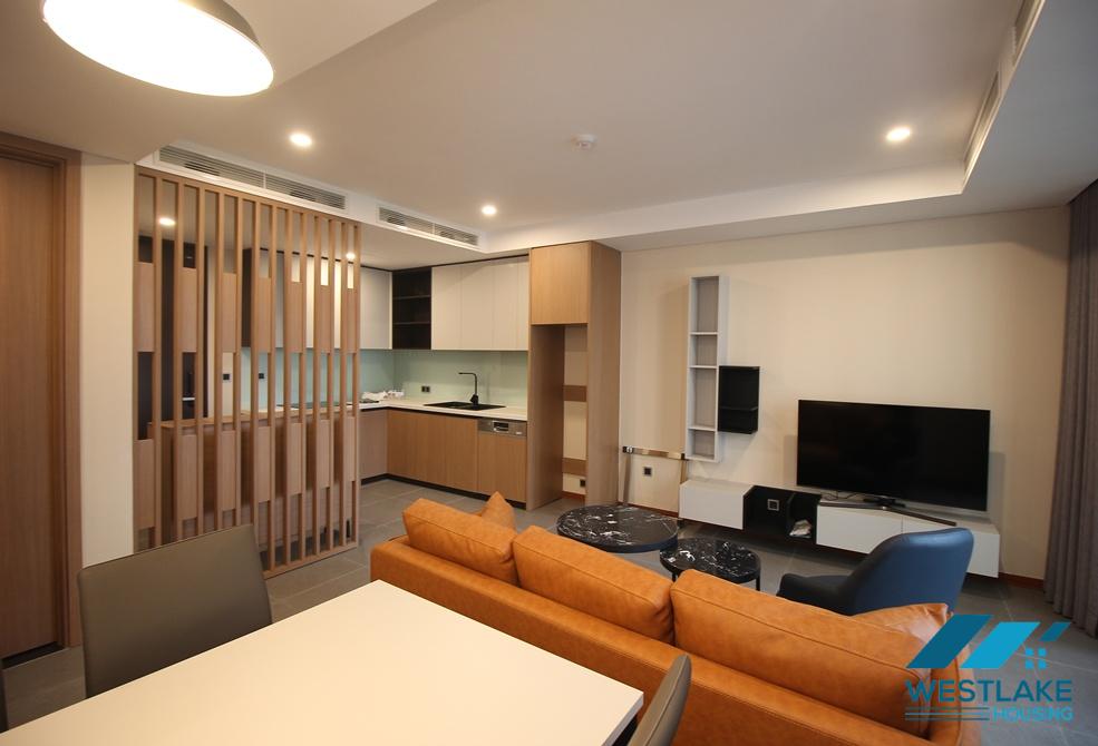 Clean and modern 02 bedrooms apartment on high floor in Tay Ho street, Tay Ho, Ha Noi for rent