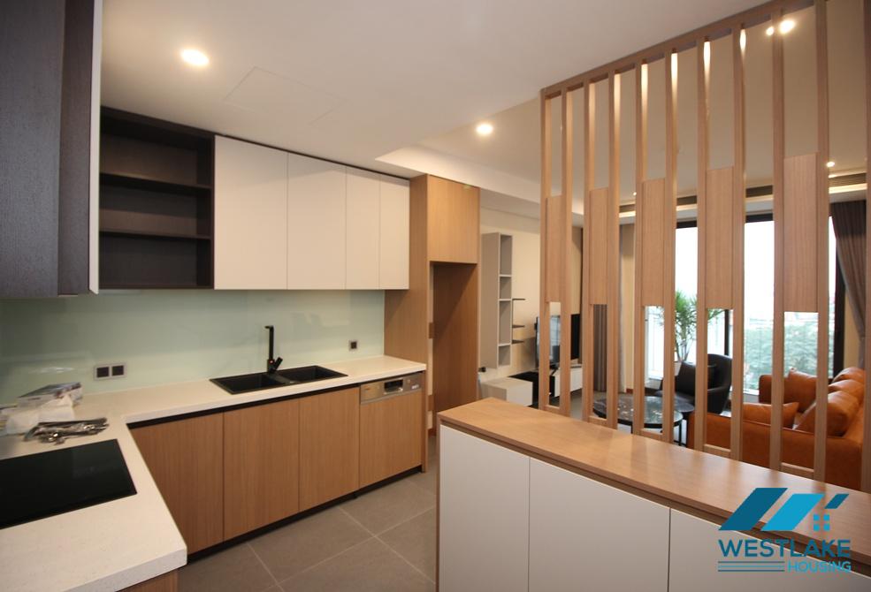 Clean and modern 02 bedrooms apartment on high floor in Tay Ho street, Tay Ho, Ha Noi for rent