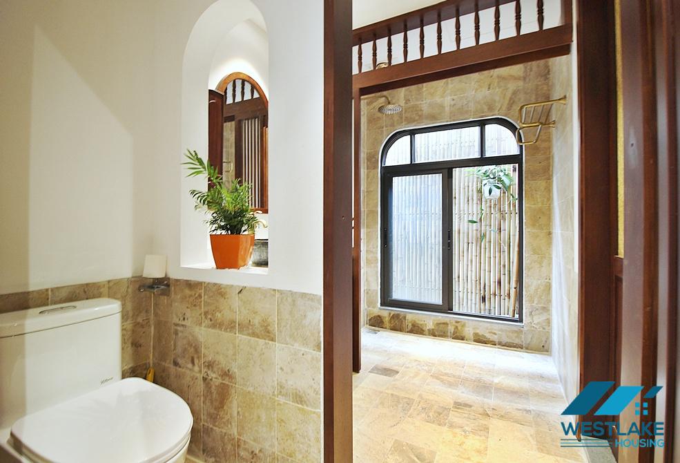 Japanese style 01 bedroom apartment for rent in Xuan Dieu,Tay Ho, Ha Noi