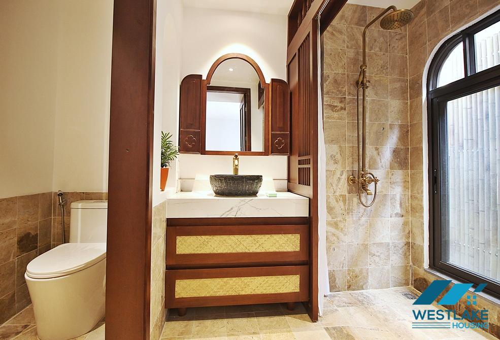 Japanese style 01 bedroom apartment for rent in Xuan Dieu,Tay Ho, Ha Noi