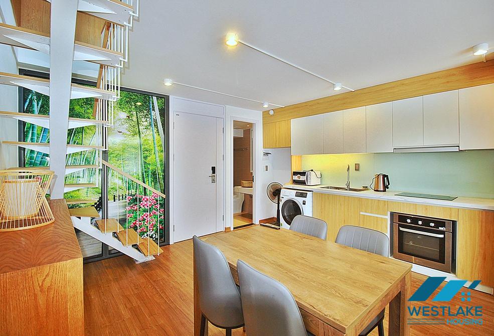 Beautiful 01 bedroom duplex apartment with lots of natural light for rent on Xuan Dieu street, Tay Ho, Ha Noi Beautiful 01 bedroom duplex apartment with lots of natural light for rent on Xuan Dieu street, Tay Ho, Ha Noi