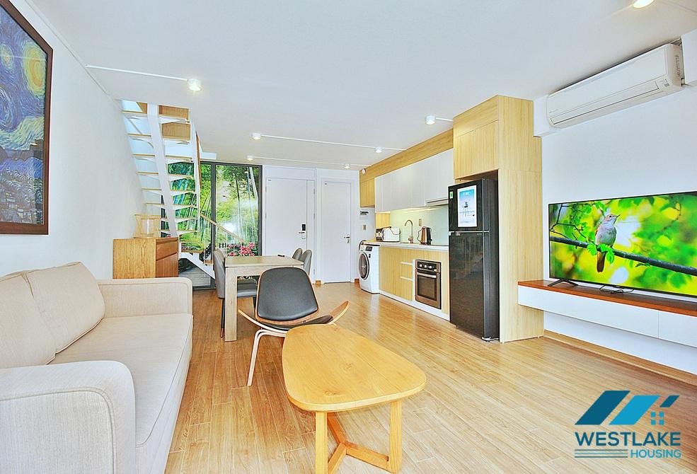 Beautiful 01 bedroom duplex apartment with lots of natural light for rent on Xuan Dieu street, Tay Ho, Ha Noi Beautiful 01 bedroom duplex apartment with lots of natural light for rent on Xuan Dieu street, Tay Ho, Ha Noi
