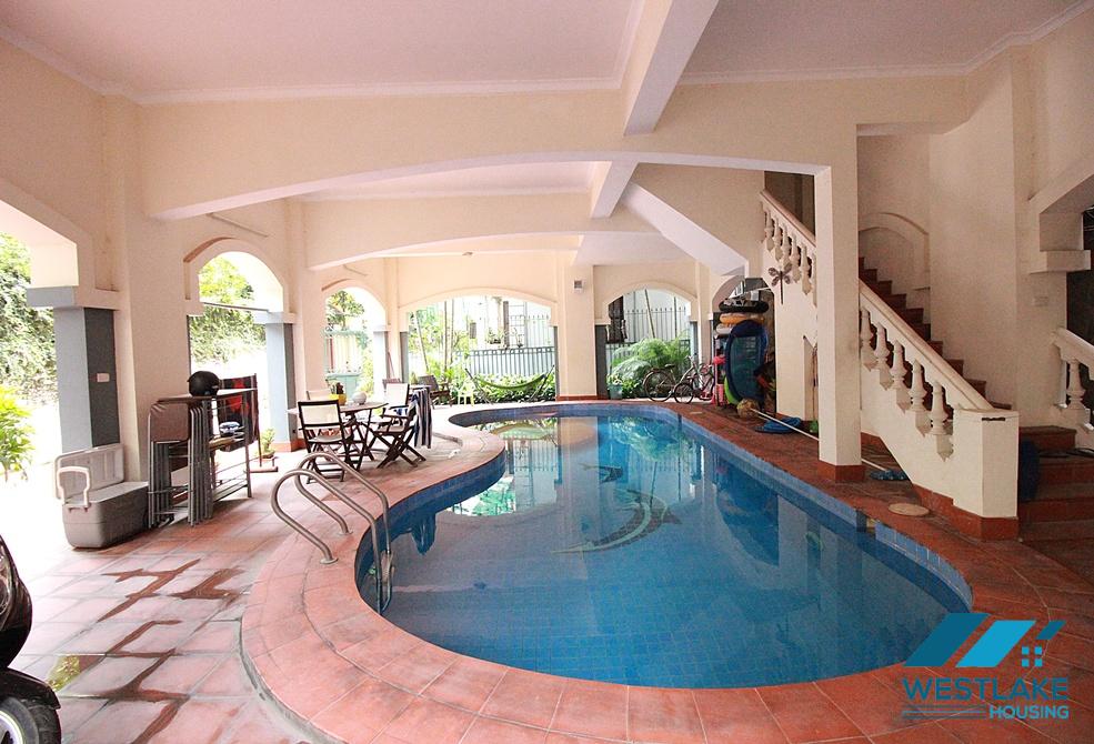 A nice house with swimming pool for rent in Tay Ho area, Ha Noi