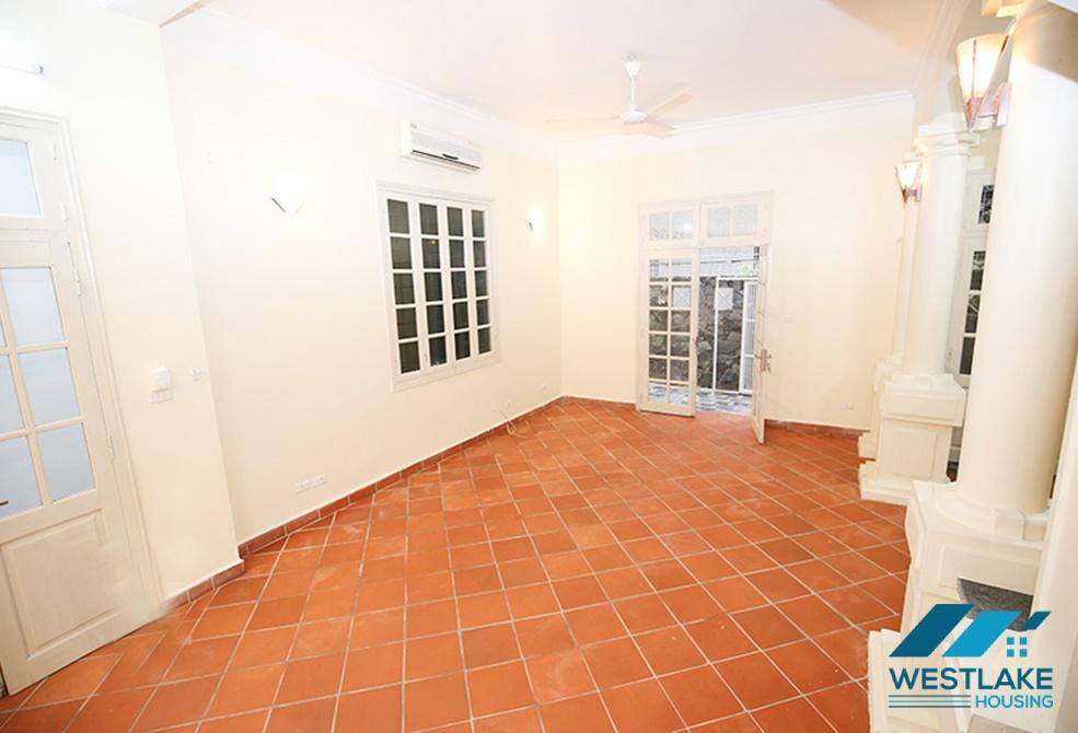 An unfurnished 4 bedroom house for rent in Dang Thai Mai, Tay Ho