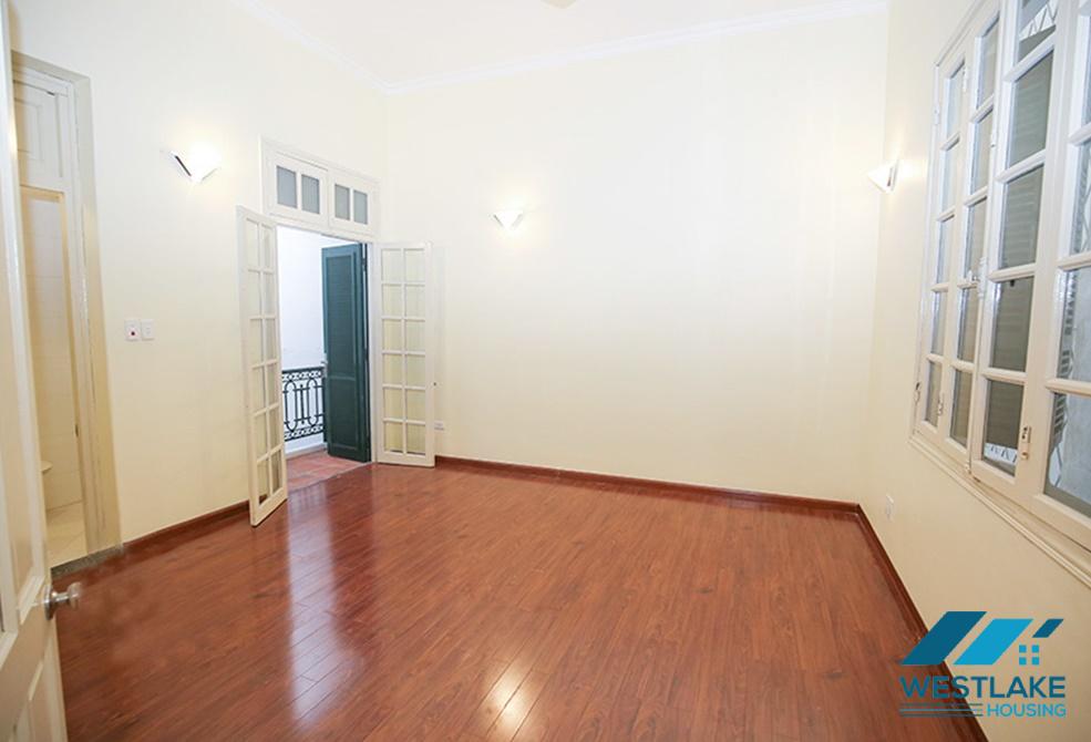 An unfurnished 4 bedroom house for rent in Dang Thai Mai, Tay Ho