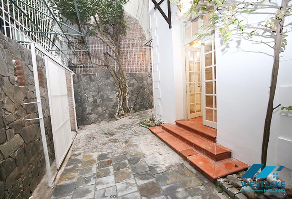 An unfurnished 4 bedroom house for rent in Dang Thai Mai, Tay Ho