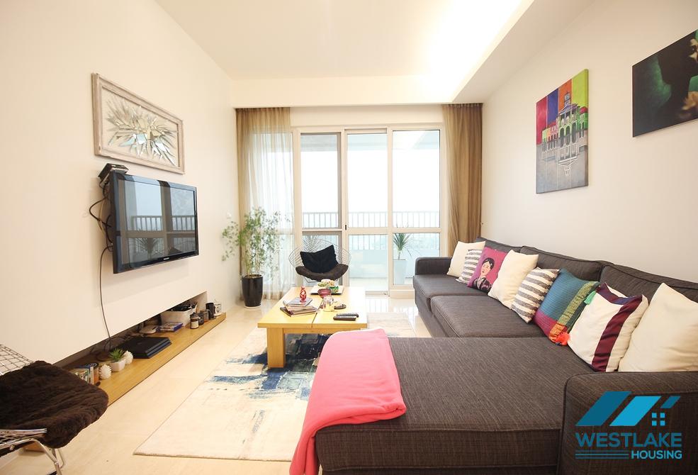 A three-bedroom apartment with full fancy furniture for rent in Ciputra, Tay Ho, Hanoi