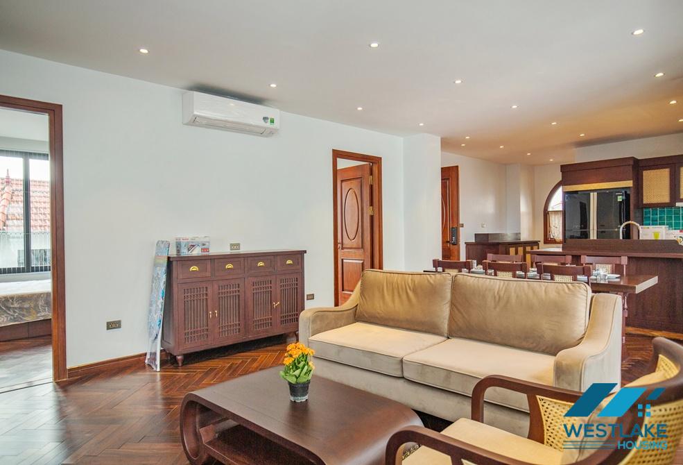 A beautiful 3 bedrooms serviced apartment with lake view for rent in Tay Ho, Ha Noi