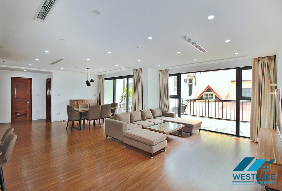 Well-designed 04 bedrooms serviced apartment for rent in Tay Ho, Ha Noi