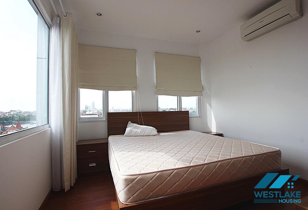 Nice bright 2 bedroom apartment on top floor for rent in Tay Ho, Ha Noi