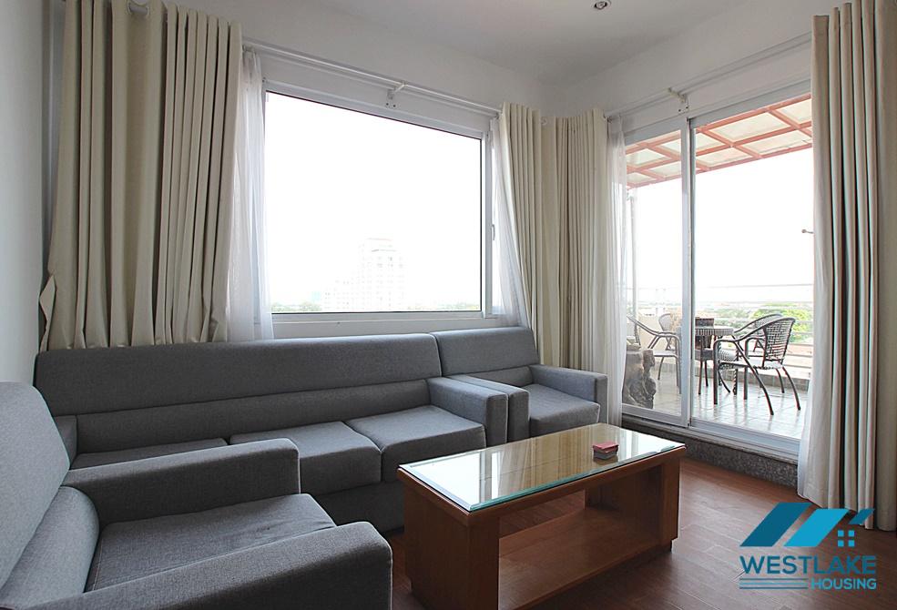 Nice bright 2 bedroom apartment on top floor for rent in Tay Ho, Ha Noi
