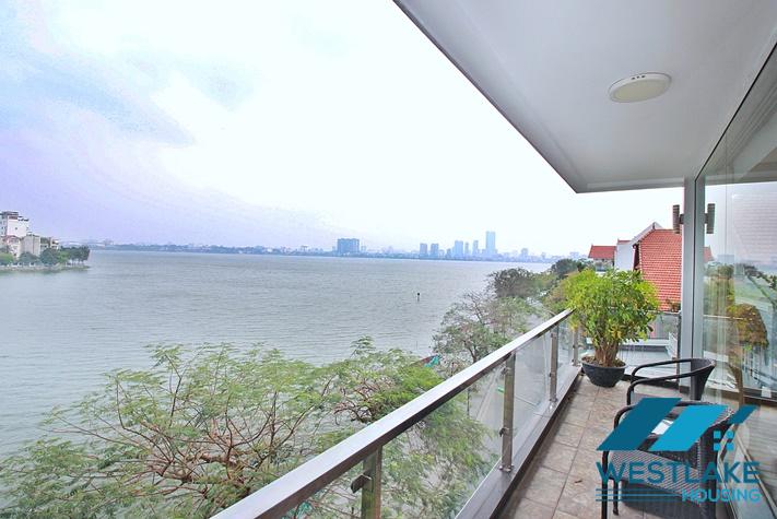 Cho Thuê Căn Hộ 3 Phòng Ngủ Đẹp, Ban Công, View Hồ Thoáng Sáng  Tại Đường Quang An, Tây Hồ, Hà Nội.