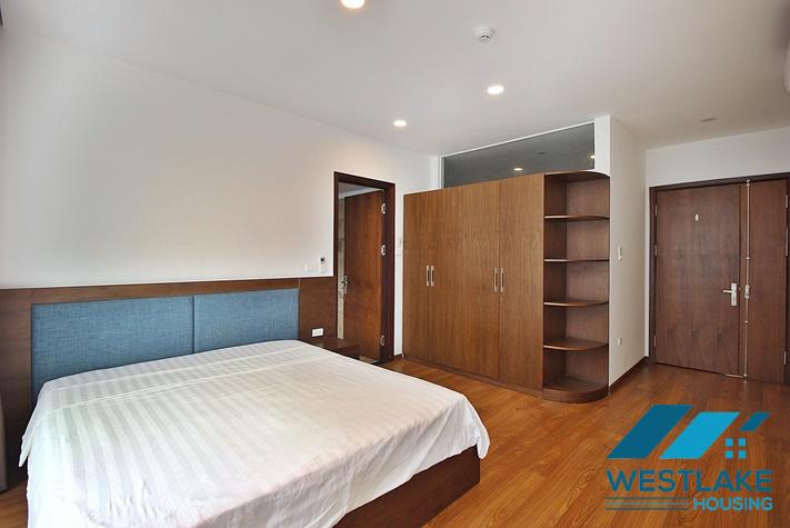 Bright two bedroom apartment on high floor for rent in Xuan Dieu area, Tay Ho, Ha Noi