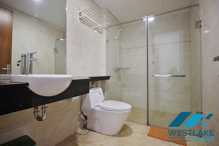 Bright two bedroom apartment on high floor for rent in Xuan Dieu area, Tay Ho, Ha Noi