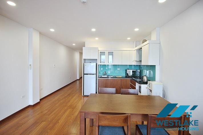 Bright two bedroom apartment on high floor for rent in Xuan Dieu area, Tay Ho, Ha Noi