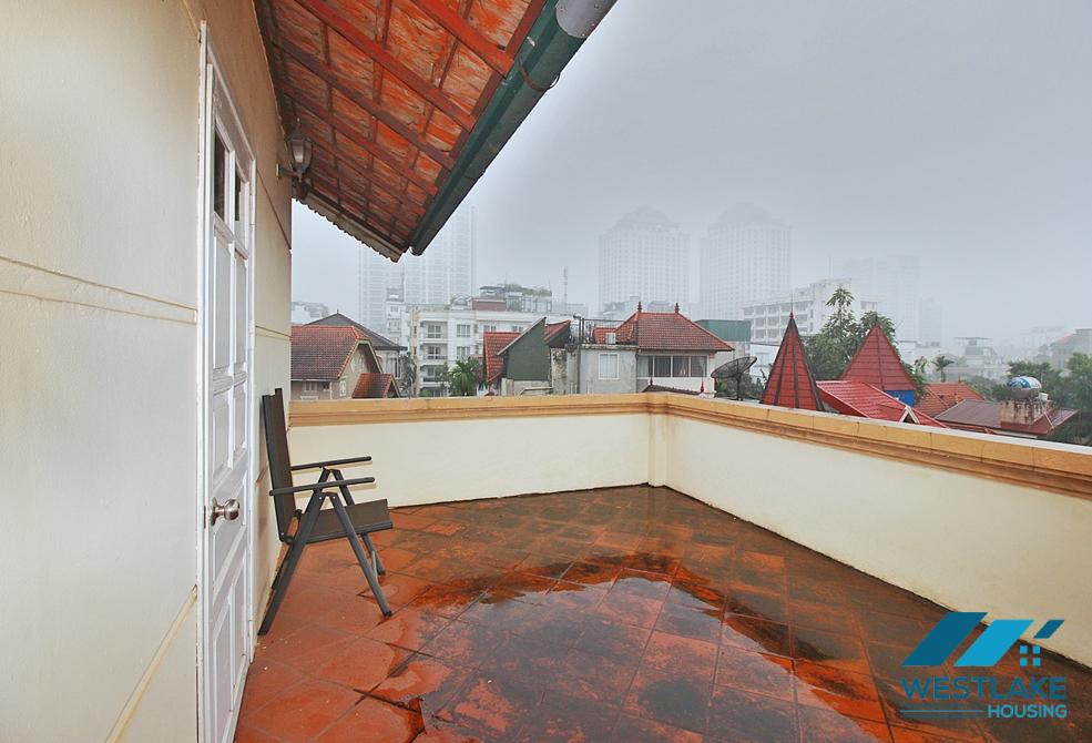 Five bedrooms house with pool for rent in To Ngoc Van st, Tay Ho, Ha Noi