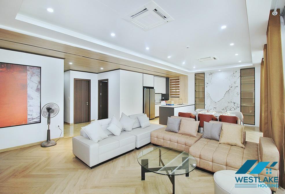 Brand new and modern 3 bedroom apartment for rent in Tay Ho, Ha Noi