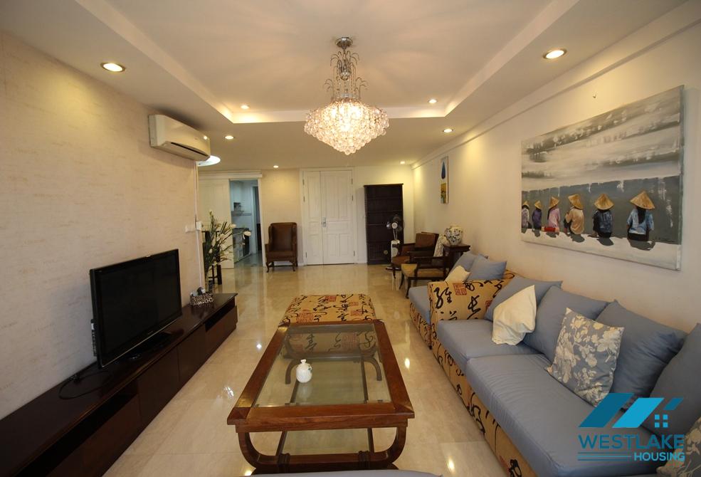 Four bedrooms apartment for rent in P building, Ciputra, Tay Ho ward, Ha Noi