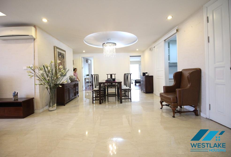 Four bedrooms apartment for rent in P building, Ciputra, Tay Ho ward, Ha Noi