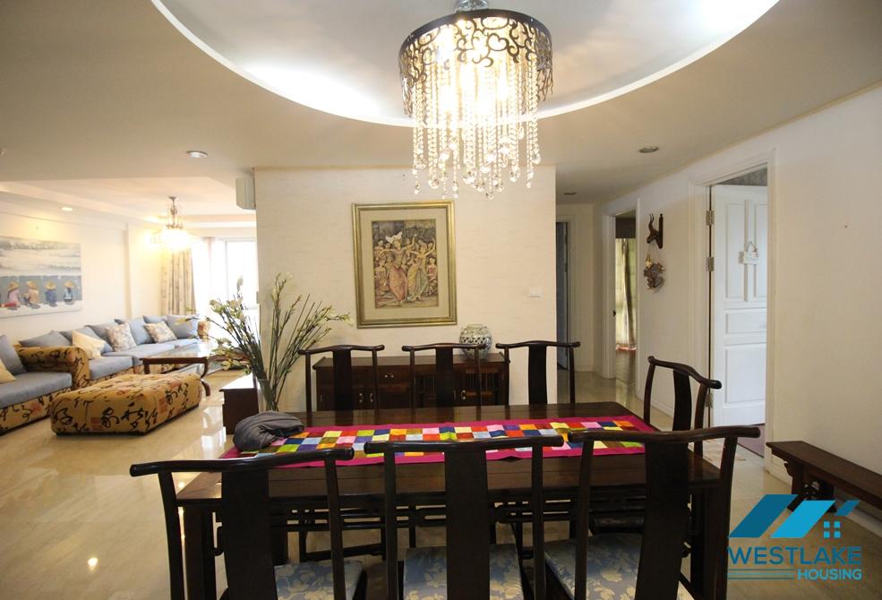 Four bedrooms apartment for rent in P building, Ciputra, Tay Ho ward, Ha Noi