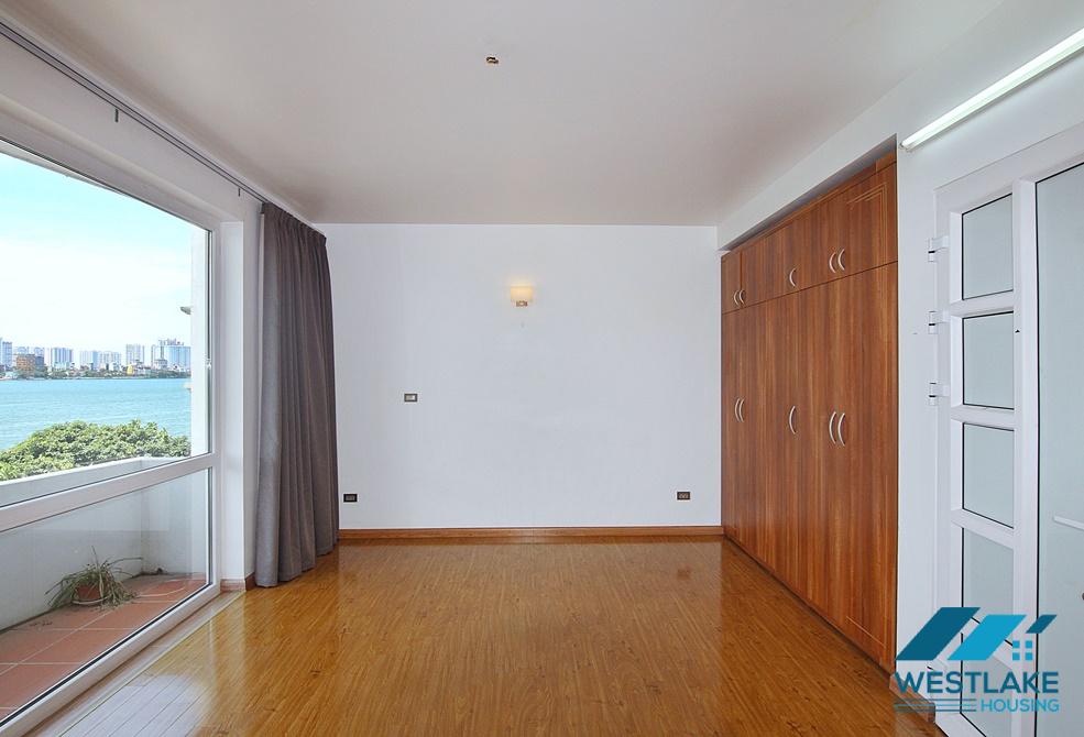 Lake view and unfurnished house for rent in Dang Thai Mai, Tay Ho