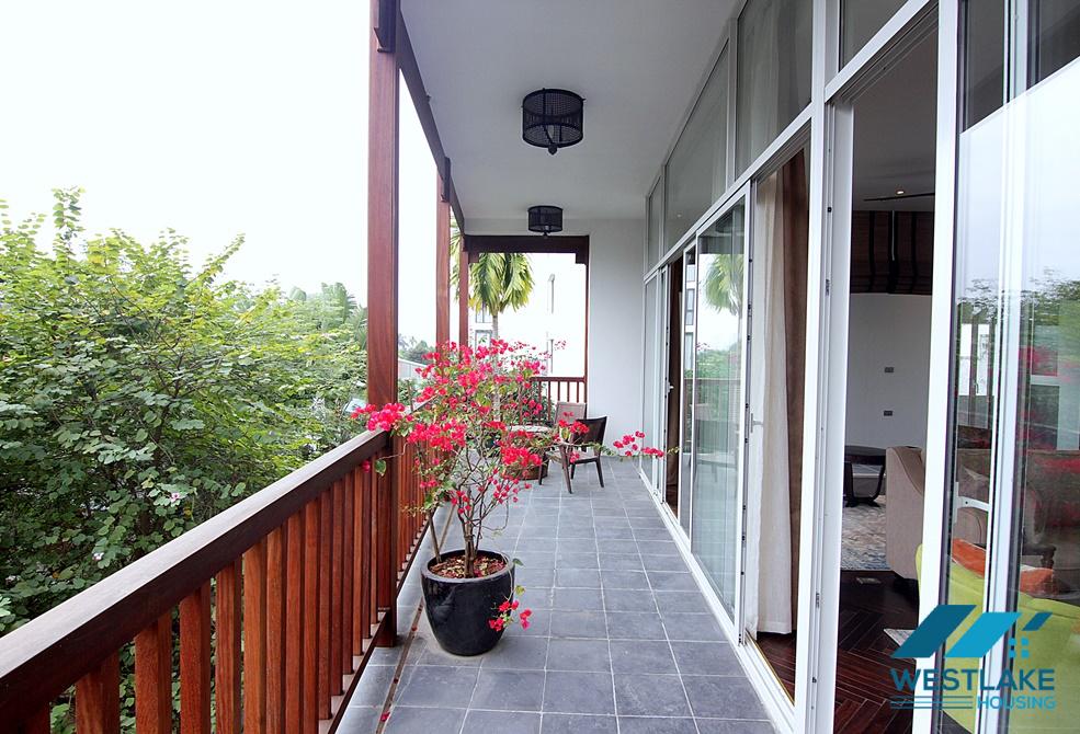 Luxurious 4 beds aparment for rent in Xom Chua, Dang Thai Mai area, Tay Ho