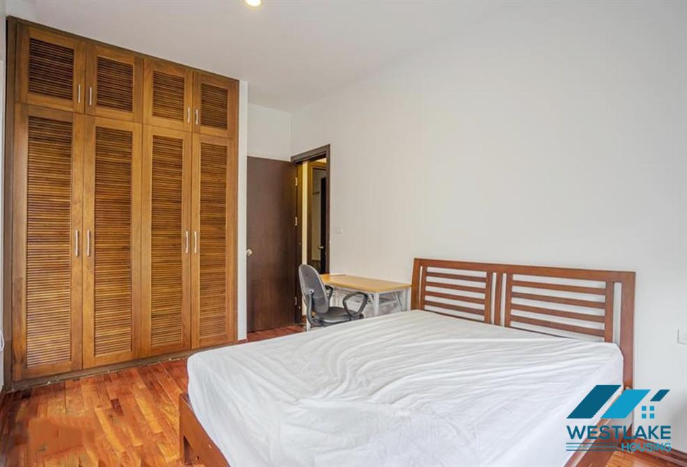 A green and airy four bedrooms apartment for rent in Au Co street, Tay Ho, Ha Noi